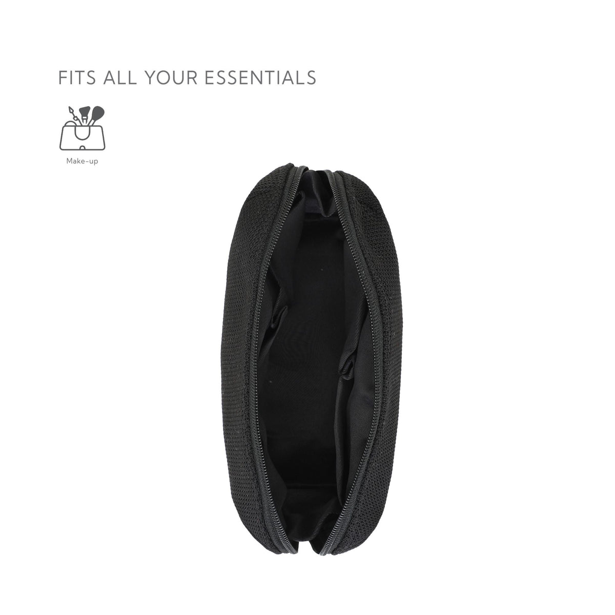 Muse Utility Pouch | Recycled Plastic Yarn Organizer – Travel Organiser on Brown Living™. SKU: UPouch001. Img 3.