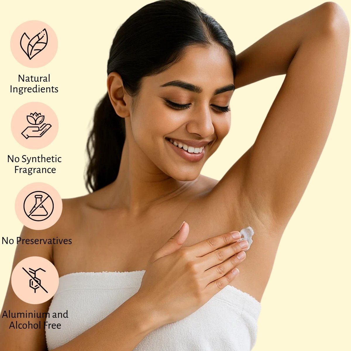 Natural Deodorant Cream | Citrus Zest | With Jojoba & Almond Oil – Deodorant by Lilo Naturals available on Brown Living™. . SKU: SKUD003. Img 3.