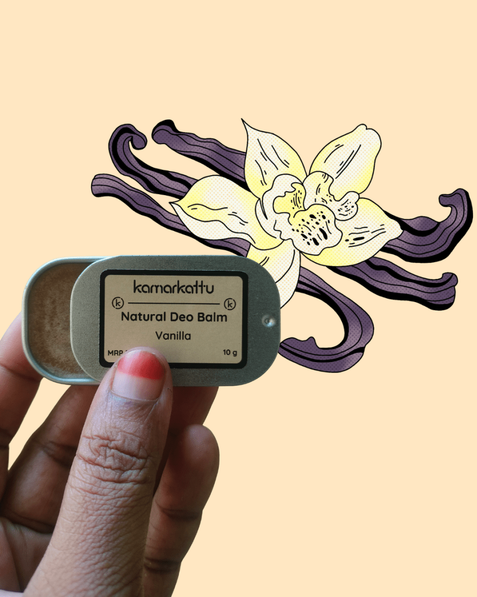 Natural Deodorant – Long - Lasting & Chemical - Free – Deodorant by Kamarkattu Ecostore available on Brown Living™. Vanilla 10 G. SKU: vdeo10g. Img 10.