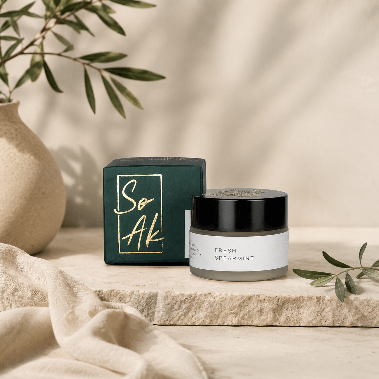 Natural Fresh Spearmint Lip Balm | Soothing & Hydrating | 15g – Lip Balms on Brown Living™. SKU: 276-16609-FSLB001. Img 1.