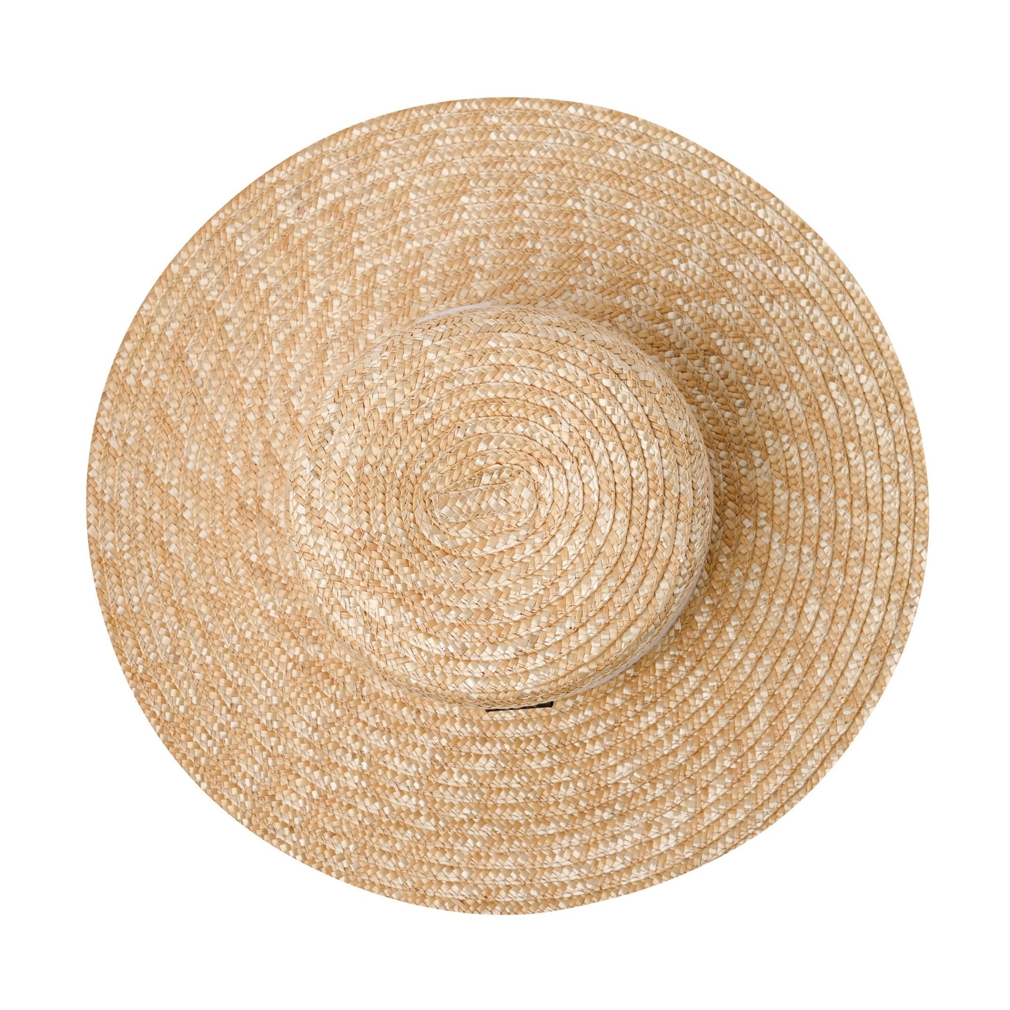 Natural Wheat Straw Wide Brim Boater Hat | Travel & Beach Essential – Womens Hat on Brown Living™. SKU: MBNL002051. Img 3.