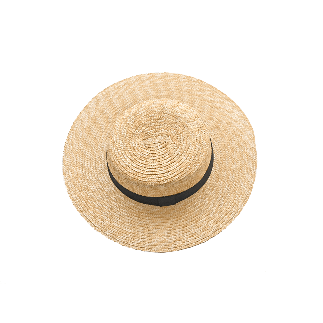 Natural Wheat Straw Wide Brim Boater Hat | Travel & Beach Essential – Womens Hat on Brown Living™. SKU: MBNL002051. Img 4.