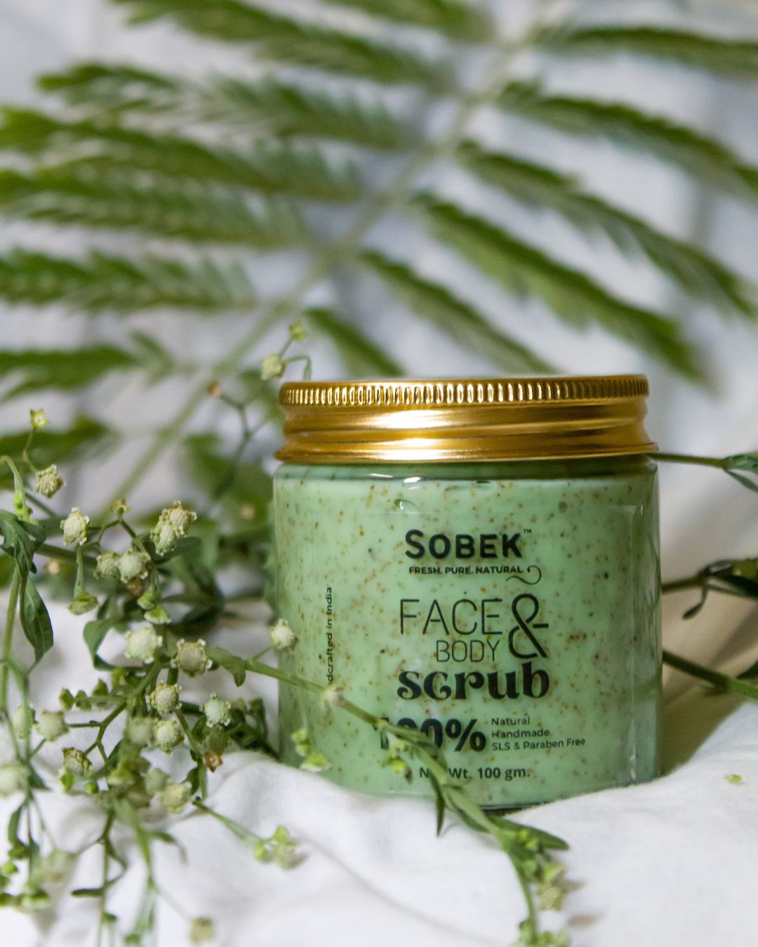 Nature's Nectar - Green Tea & Neem Face and Body Scrub | Verified Sustainable by Brown Living™