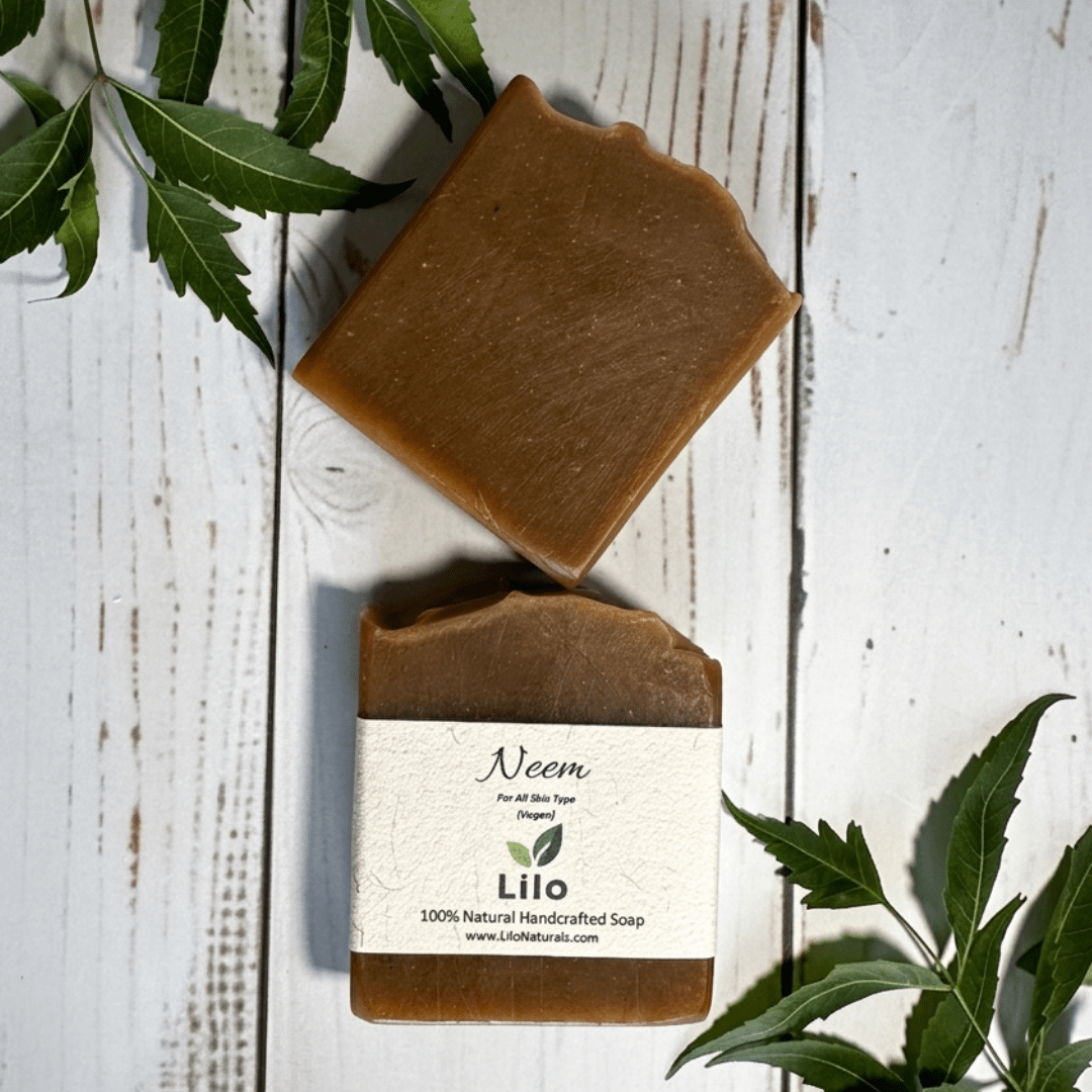 Neem Bar Soap for All Skin Types with Neem Oil – Body Soap on Brown Living™. SKU: S10004. Img 4.