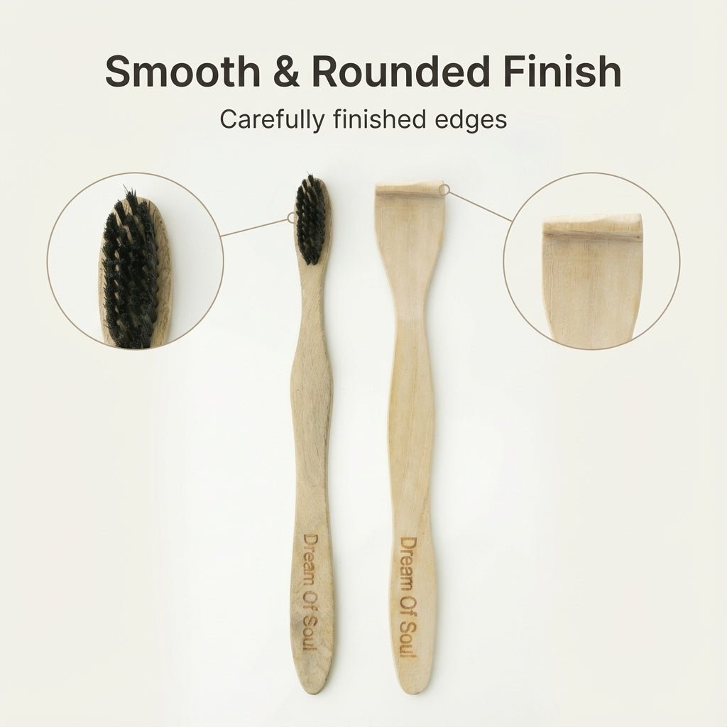 Neem Oral Care Kit Pack of 4 Toothbrush & Tongue Cleaner – Oral Care on Brown Living™. SKU: DOS-NOC--01. Img 5.