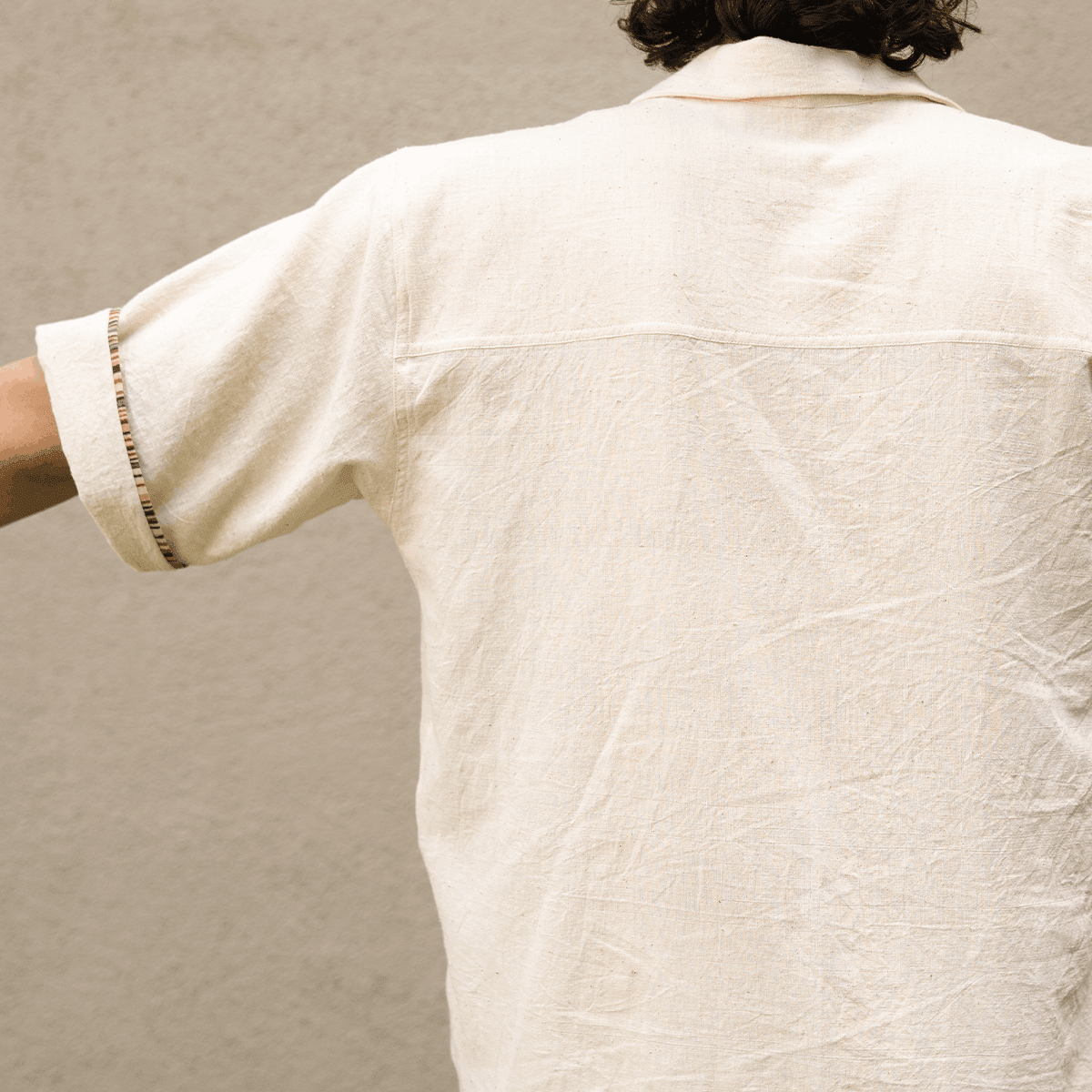 Neem Unisex Shirt | Sustainable Cotton Everyday Comfort Wear – Mens Shirt on Brown Living™. SKU: 5MA00002. Img 3.