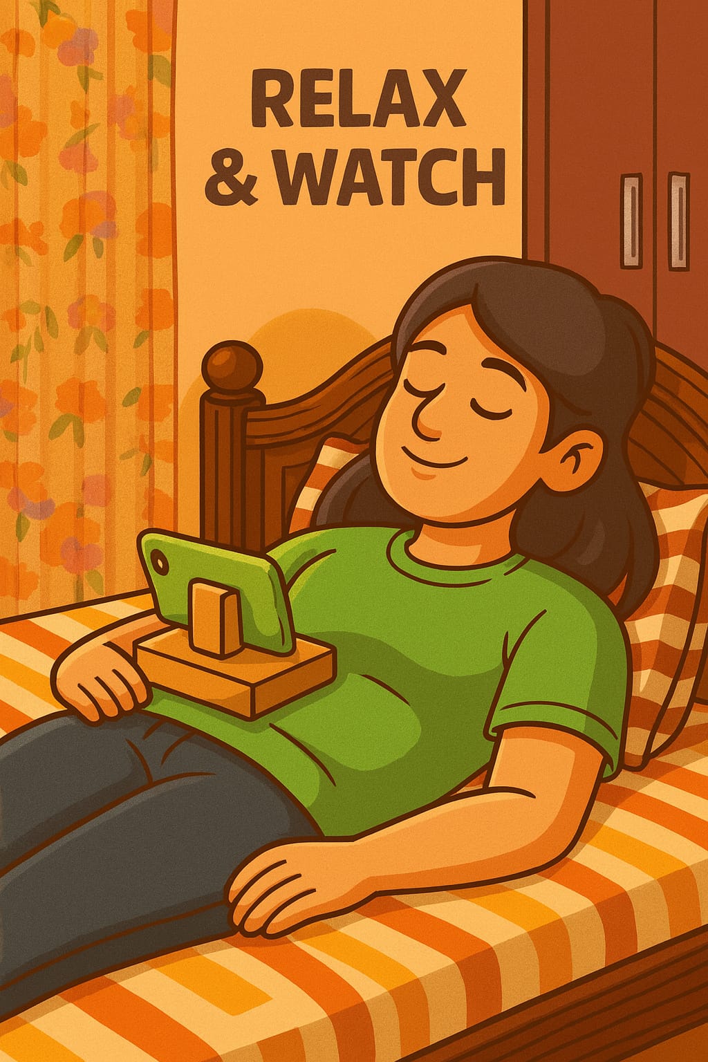 Neem Wooden Mobile Stand – Natural, Strong & Sustainable – Wooden Toys on Brown Living™. SKU: AC_MBSTND. Img 5.