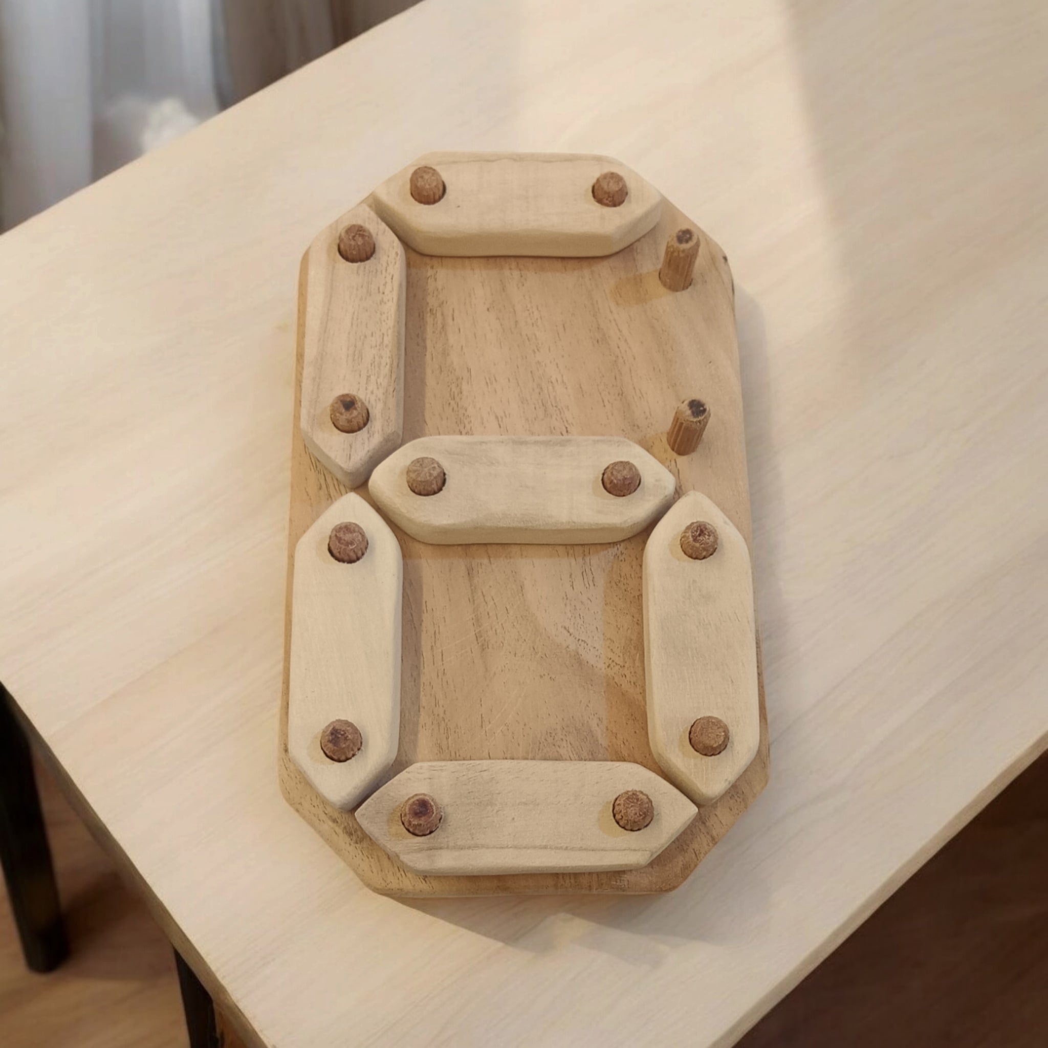 Neem Wooden Number Puzzle 0 To 9 For Babies – Wooden Toys on Brown Living™. SKU: PZL_NMBRPZL. Img 7.