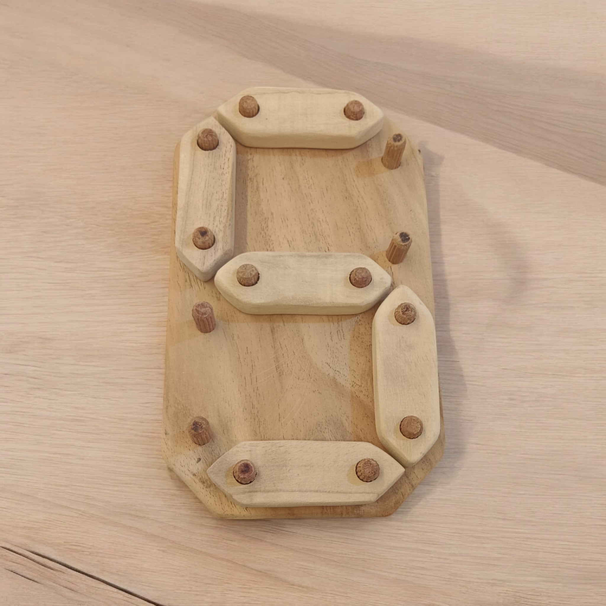 Neem Wooden Number Puzzle 0 To 9 For Babies – Wooden Toys on Brown Living™. SKU: PZL_NMBRPZL. Img 6.