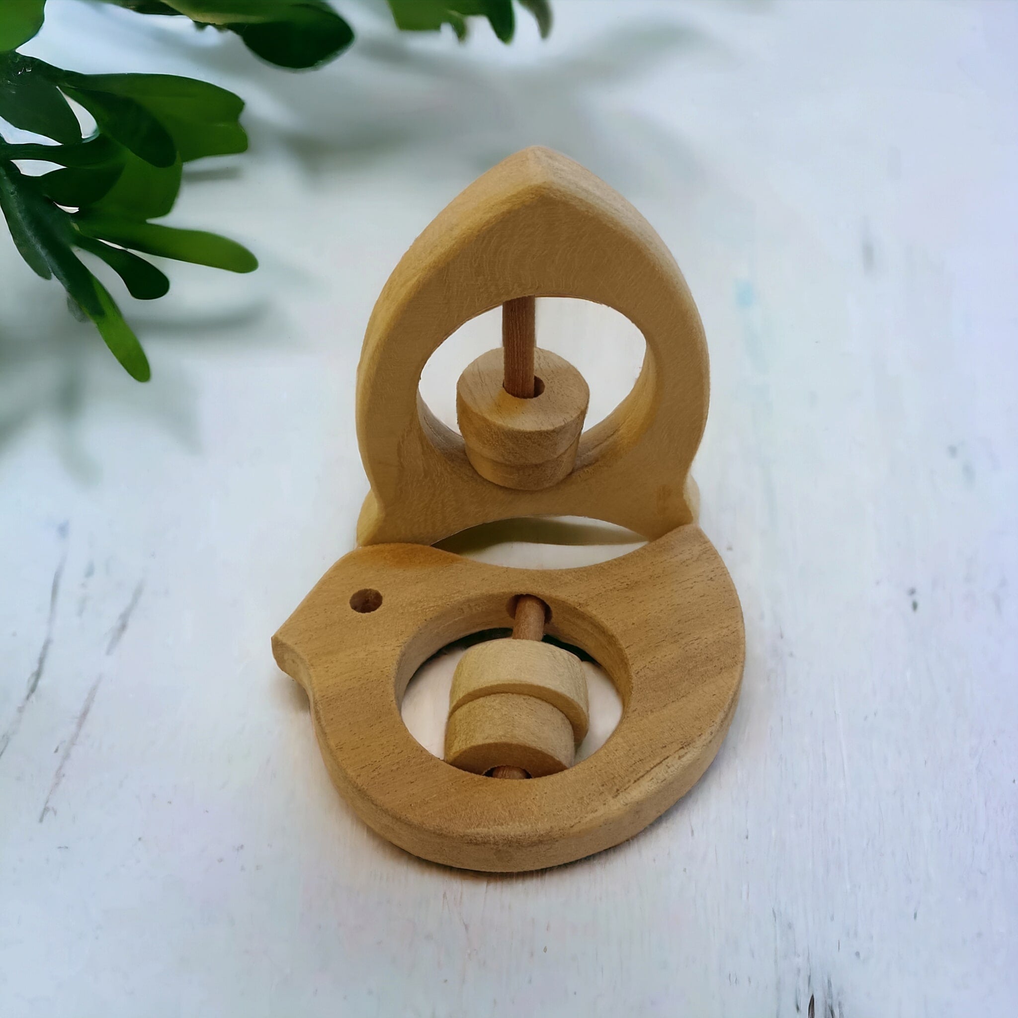 Neem Wooden Rattles For Babies Aged 0 To 3 Years – Baby Rattles on Brown Living™. SKU: R_DV-RKT. Img 2.