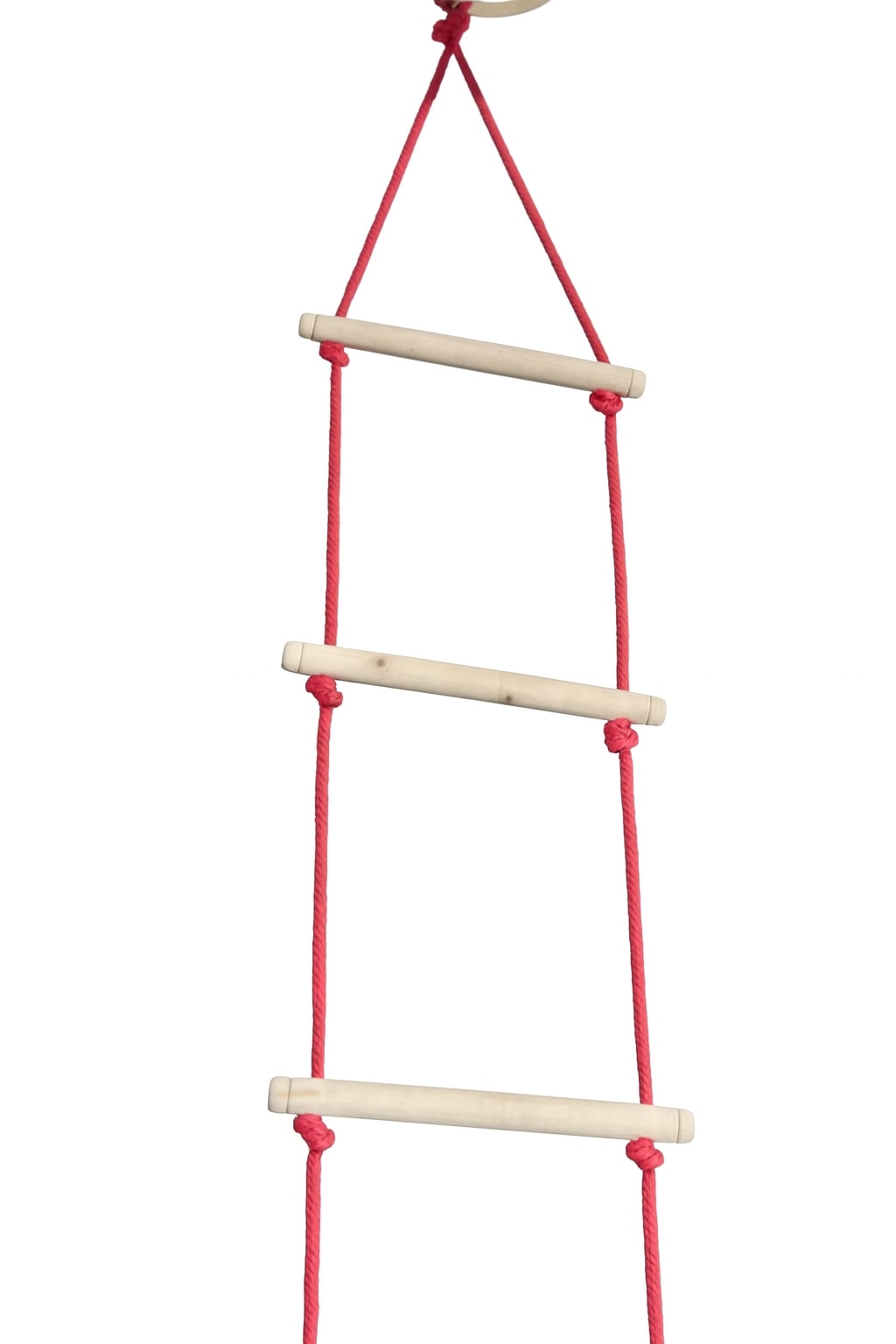 Neem Wooden Rope Ladder for Kids 3+ | Safe Play Climbing Toy – Wooden Toys on Brown Living™. SKU: S_RPLRD6STEP. Img 3.