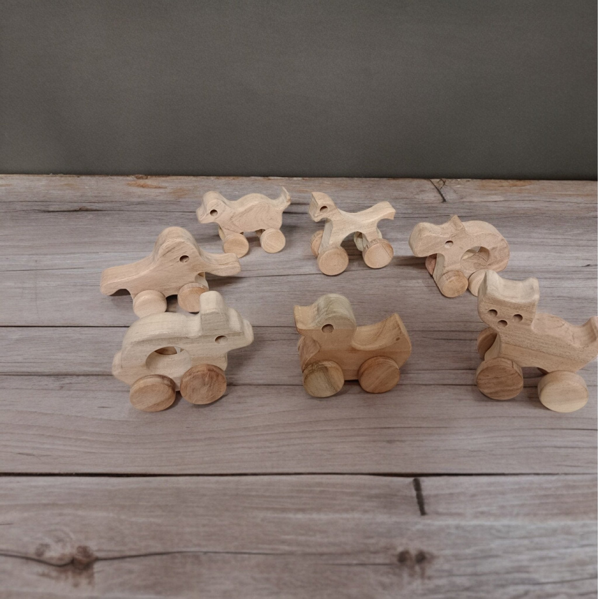 Neem Wooden Wheel Toys – 5 Beautiful Shapes For Toddlers – Toy Trains & Vehicles on Brown Living™. SKU: W_NEWSET5. Img 5.
