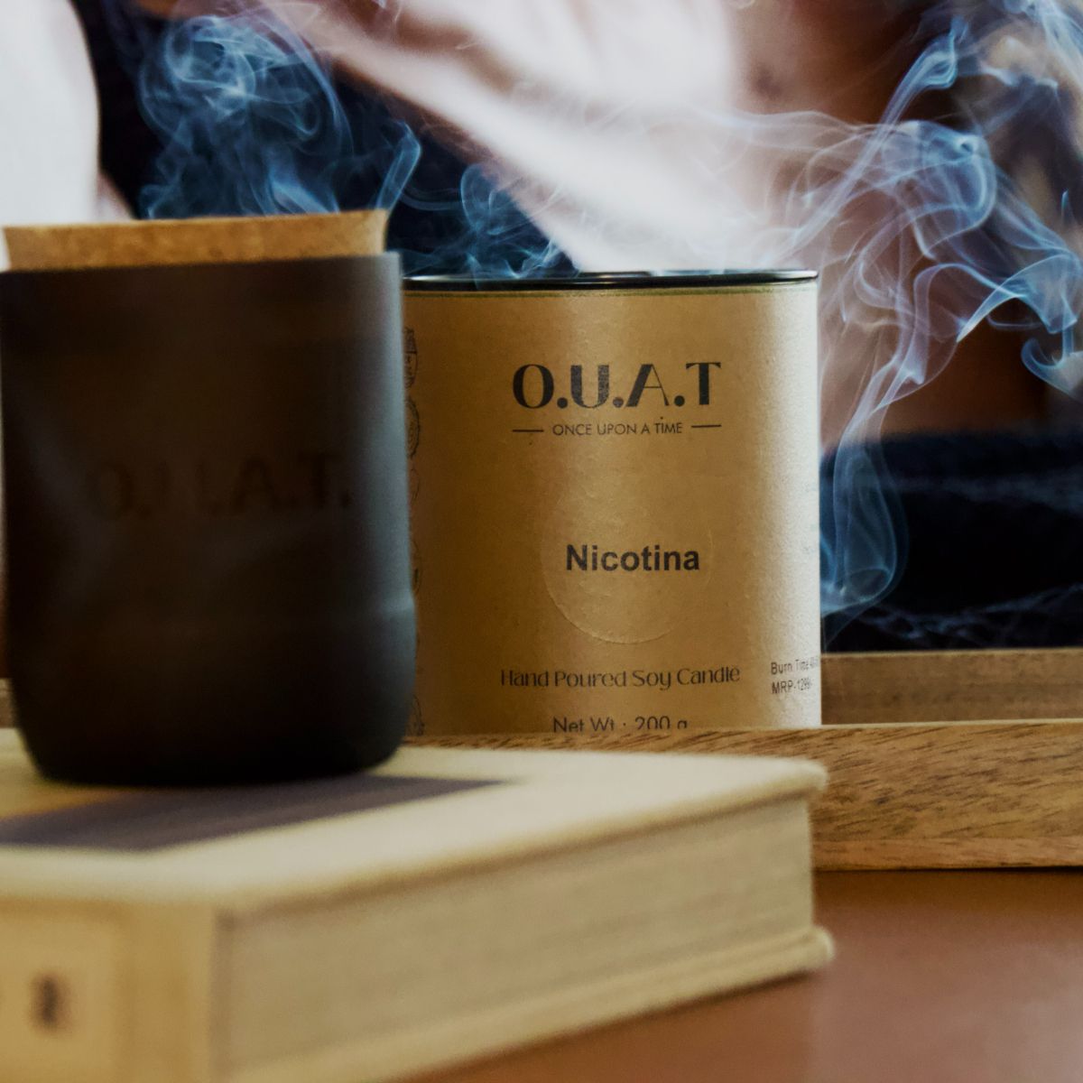Nicotina Handpoured Soy Wax Scented Candle – Candles & Fragrances on Brown Living™. SKU: ONC4. Img 2.