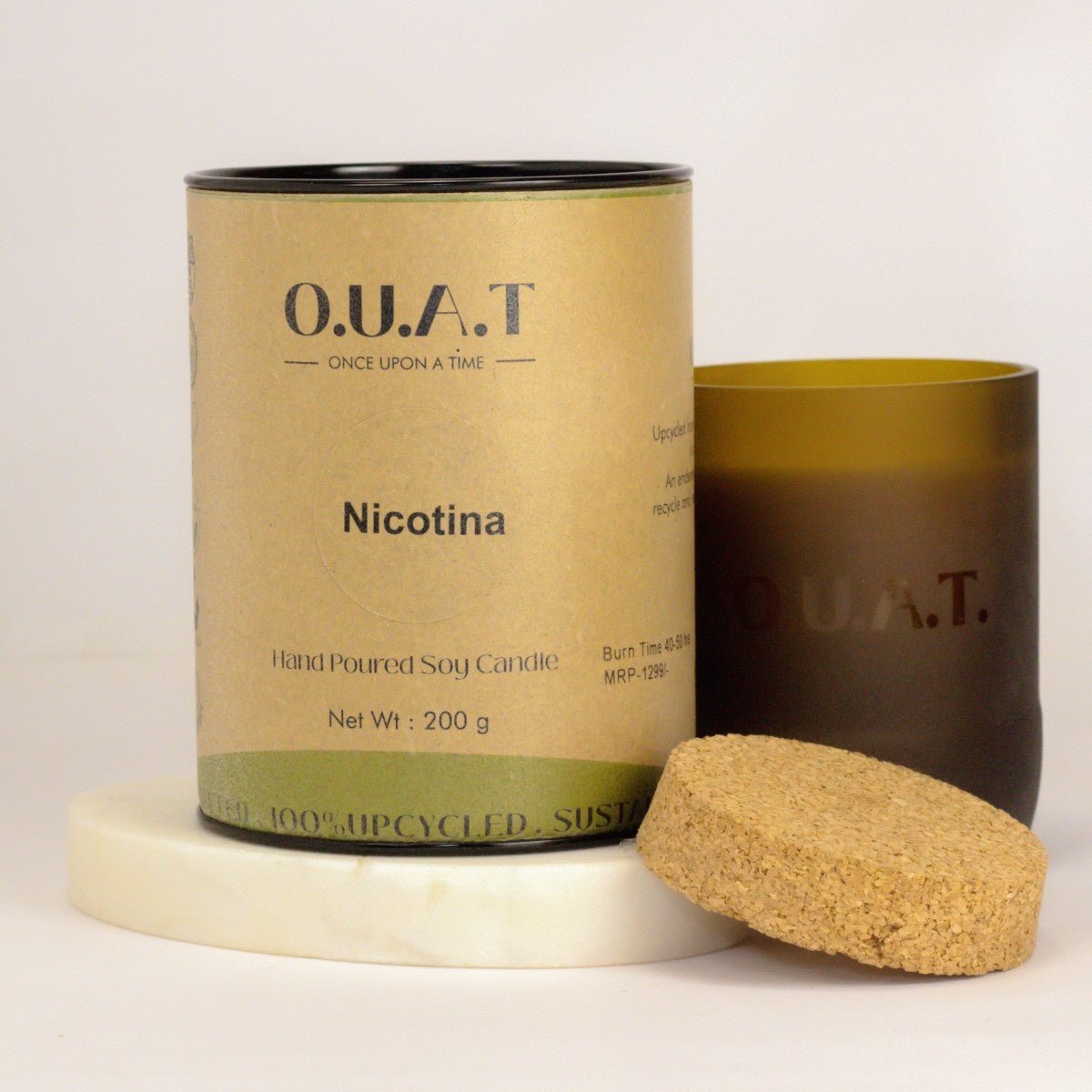 Nicotina Handpoured Soy Wax Scented Candle – Candles & Fragrances on Brown Living™. SKU: ONC4. Img 1.