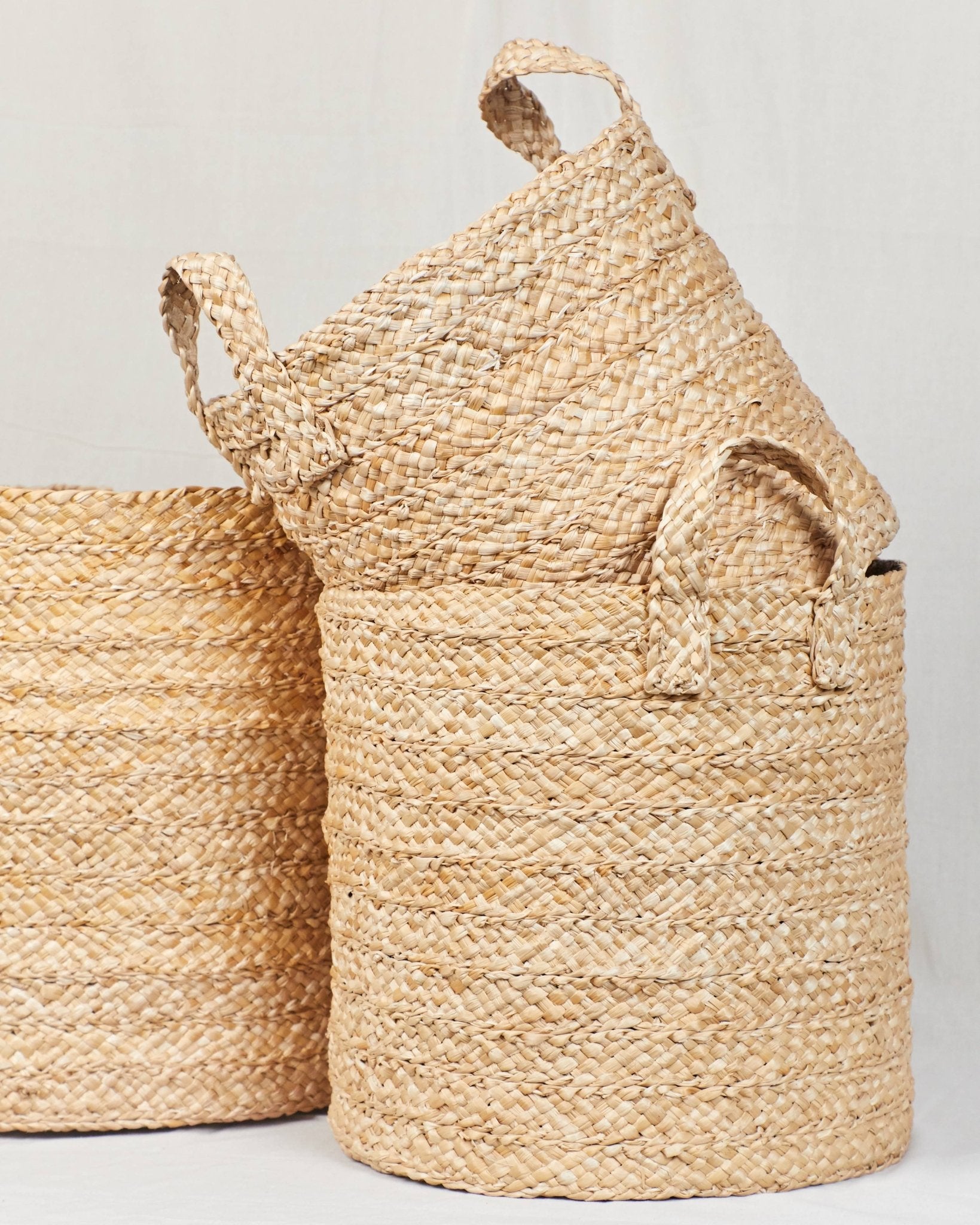 Nira – Banana Fiber Storage Basket – Baskets & Boxes on Brown Living™. SKU: 007. Img 5.