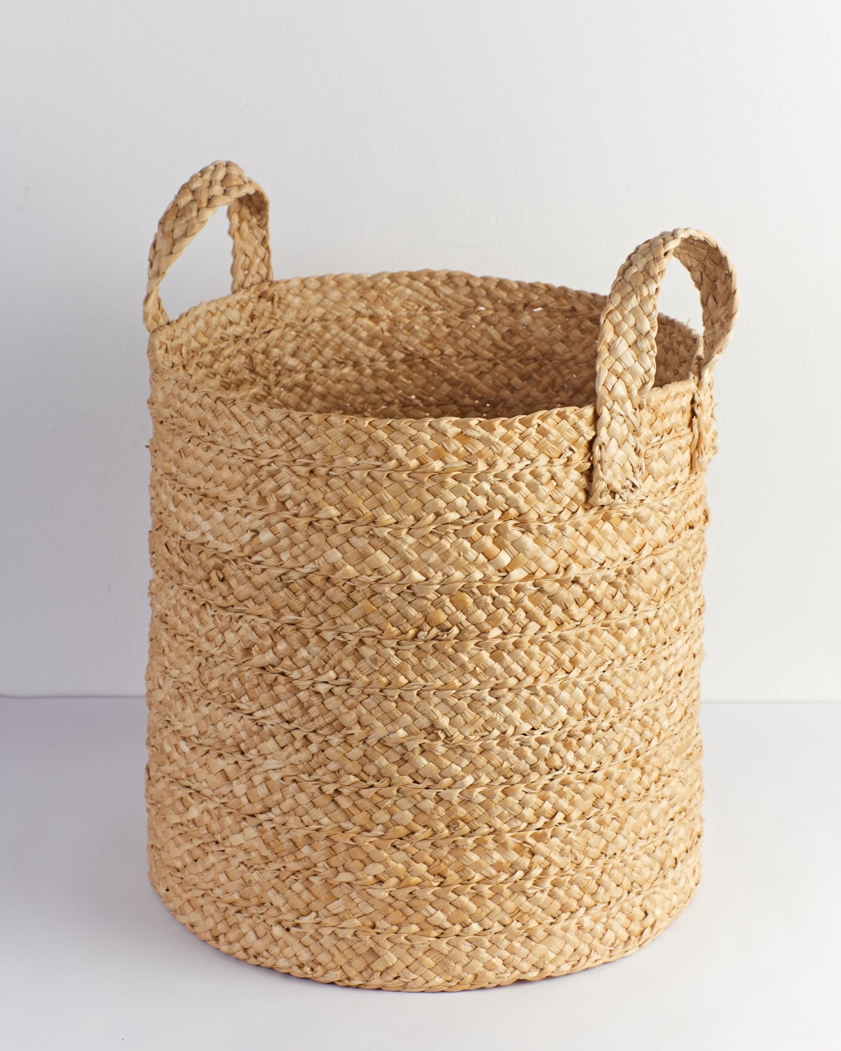 Nira – Banana Fiber Storage Basket – Baskets & Boxes on Brown Living™. SKU: S-008. Img 2.