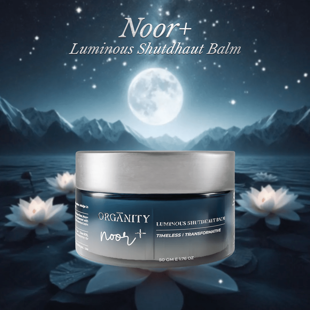 Noor+ Shatdhautghrit Luminous Balm – Face Cream on Brown Living™. SKU: ORG - NOOR - BALM - 50. Img 4.
