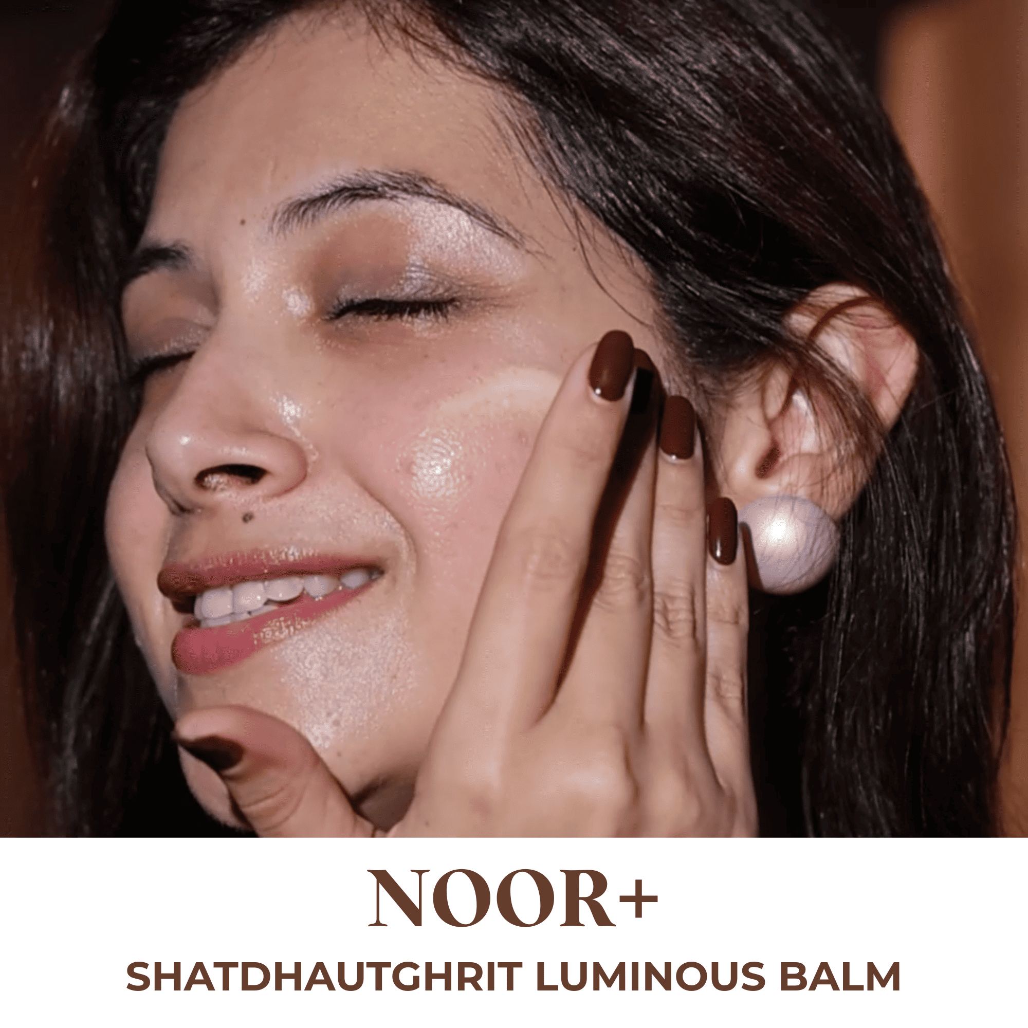 Noor+ Shatdhautghrit Luminous Balm – Face Cream on Brown Living™. SKU: ORG-NOOR-BALM-50. Img 6.