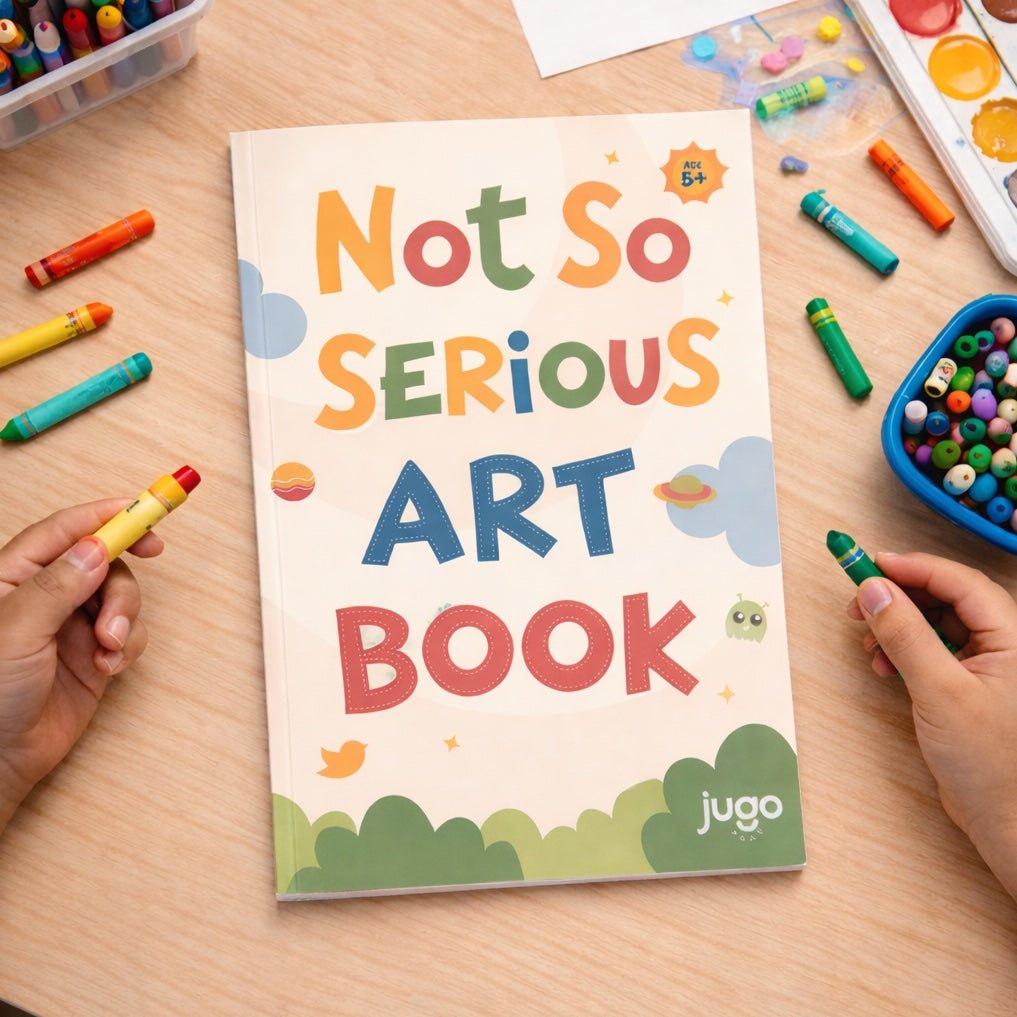 Not So Serious Art Book | Creative Sketch & Doodle Book – Art & Craft Supplies on Brown Living™. SKU: JP-21. Img 1.