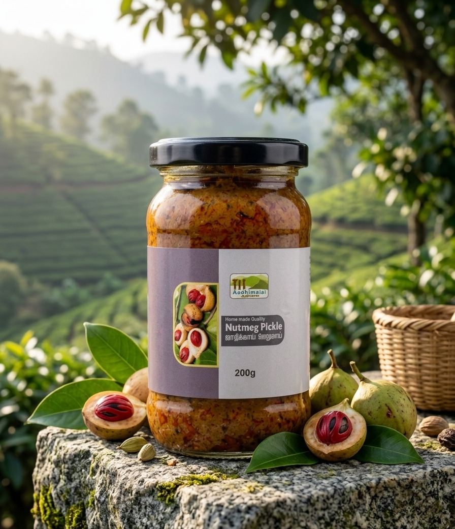 Nutmeg Pickle | Traditional Indian Spice Pickle – Pickles & Chutney on Brown Living™. SKU: APPCL-132. Img 1.