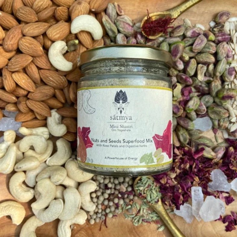 Nuts and Seeds Superfood Mix – Health & Energy Drinks on Brown Living™. SKU: nutsa_150gms999. Img 2.