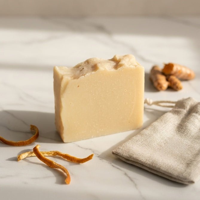 Orange Twist | Body & Face Soap – Body Soap on Brown Living™. SKU: Arisanal - Orange. Img 1.