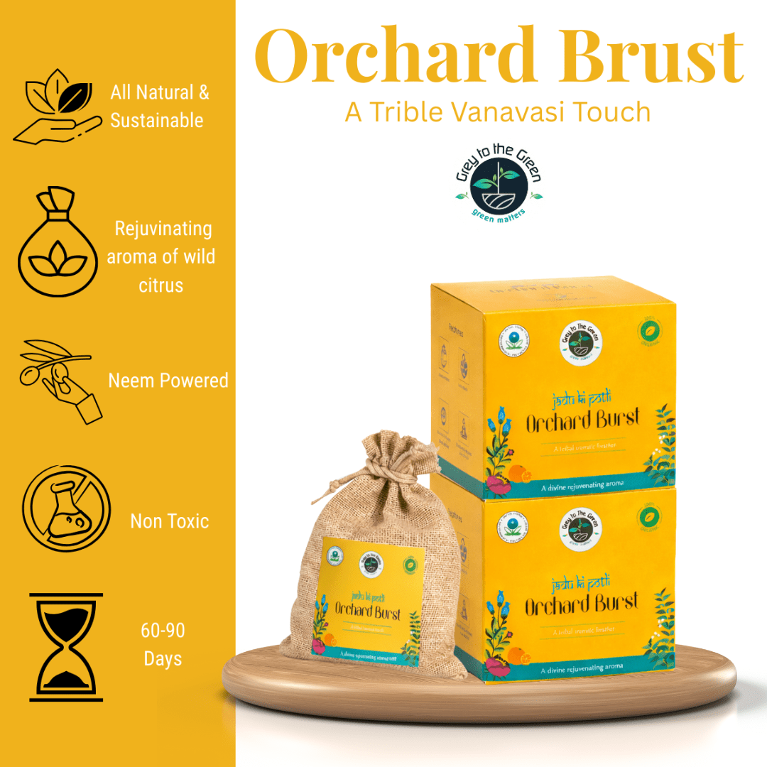 Orchard Burst Aroma Pouch Pack of 2 – Fresh Fruity Orchard Fragrance – Fragrance Diffusers on Brown Living™. SKU: BLP2004-Orchard-Burst. Img 2.