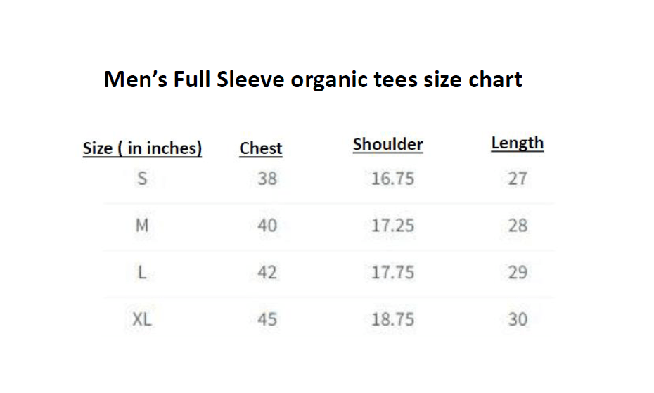 Organic Cotton Full Sleeve Crew Neck T-Shirt for Men – Men Shirt on Brown Living™. SKU: OCFS-MSTRDY-M. Img 15.