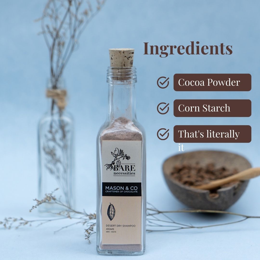 Organic Dessert Dry Shampoo Powder | Instantly Refresh & Add Volume | Leaves no residue - 45g – Hair Shampoo Powder on Brown Living™. SKU: 044-01078-P0025. Img 2.