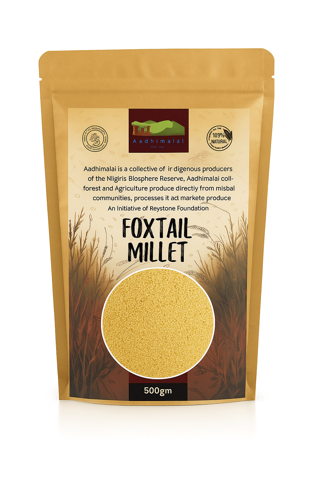Organic Millets – Traditions of the Hills | Premium Millet Series – Cereal & Meusli on Brown Living™. SKU: APPCL-120. Img 1.