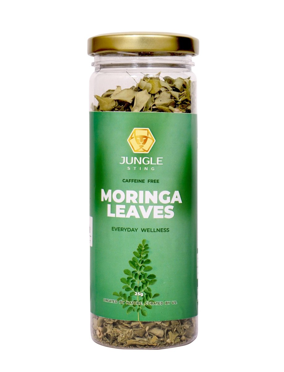 Organic Moringa Tea | Natural Detox & Immunity Booster Herbal Tea – Tea by JUNGLE STING available on Brown Living™. . SKU: JSMORINGA. Img 1.
