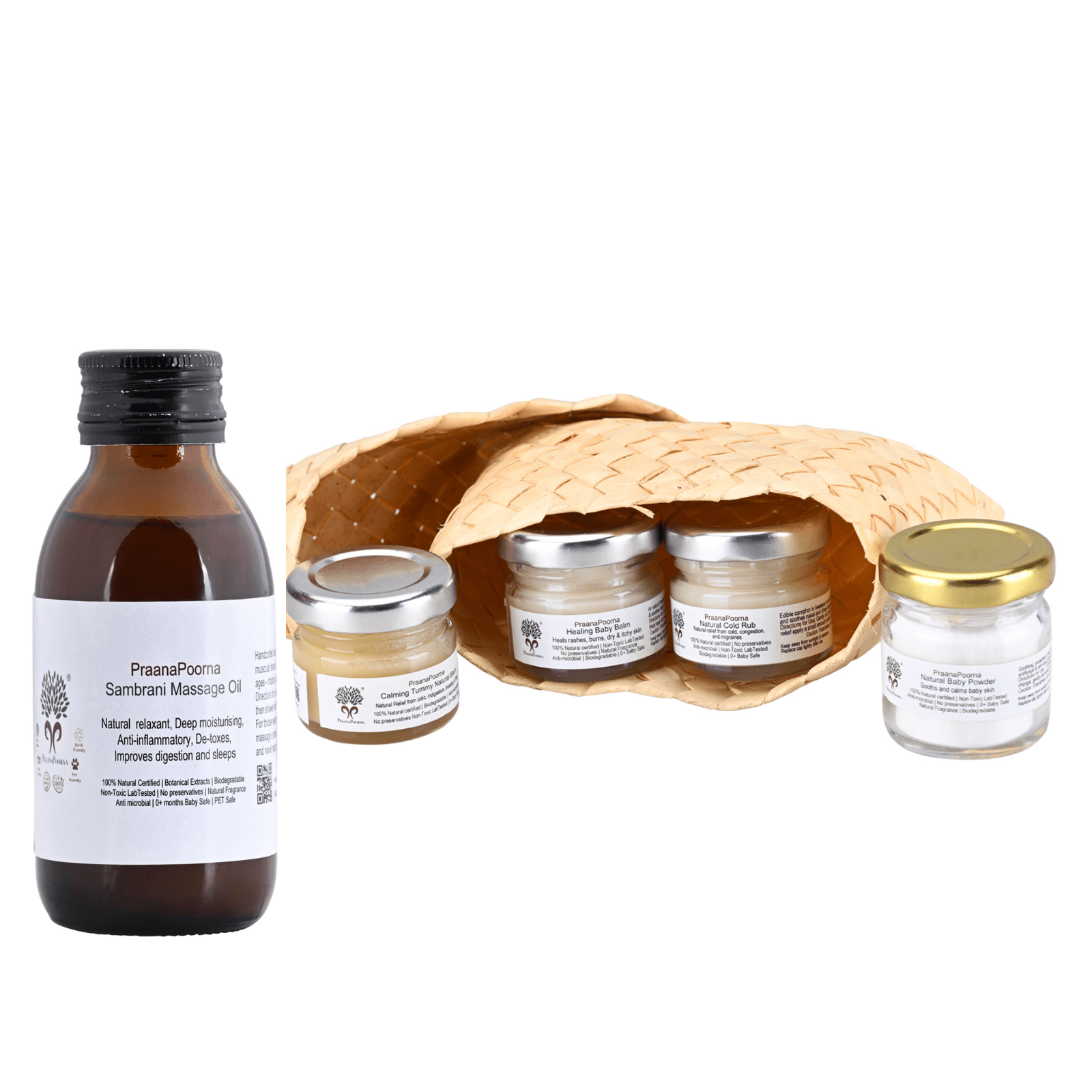 Organic Newborn Baby Hamper | Chemical - Free Essentials – Skin Care on Brown Living™. SKU: SKU_K05. Img 2.