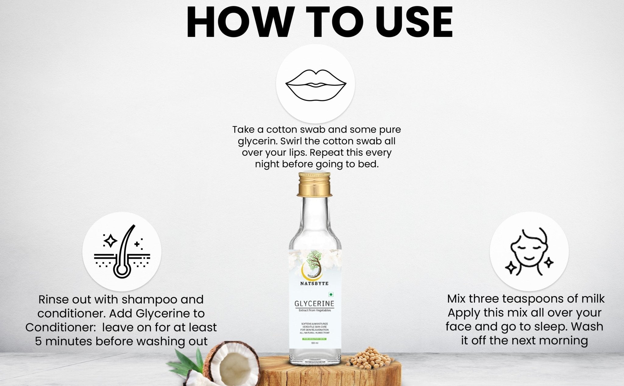 Organic Vegetable Glycerin for Skin & Hair | Pure & Natural – Skin Care on Brown Living™. SKU: glycerine1. Img 6.