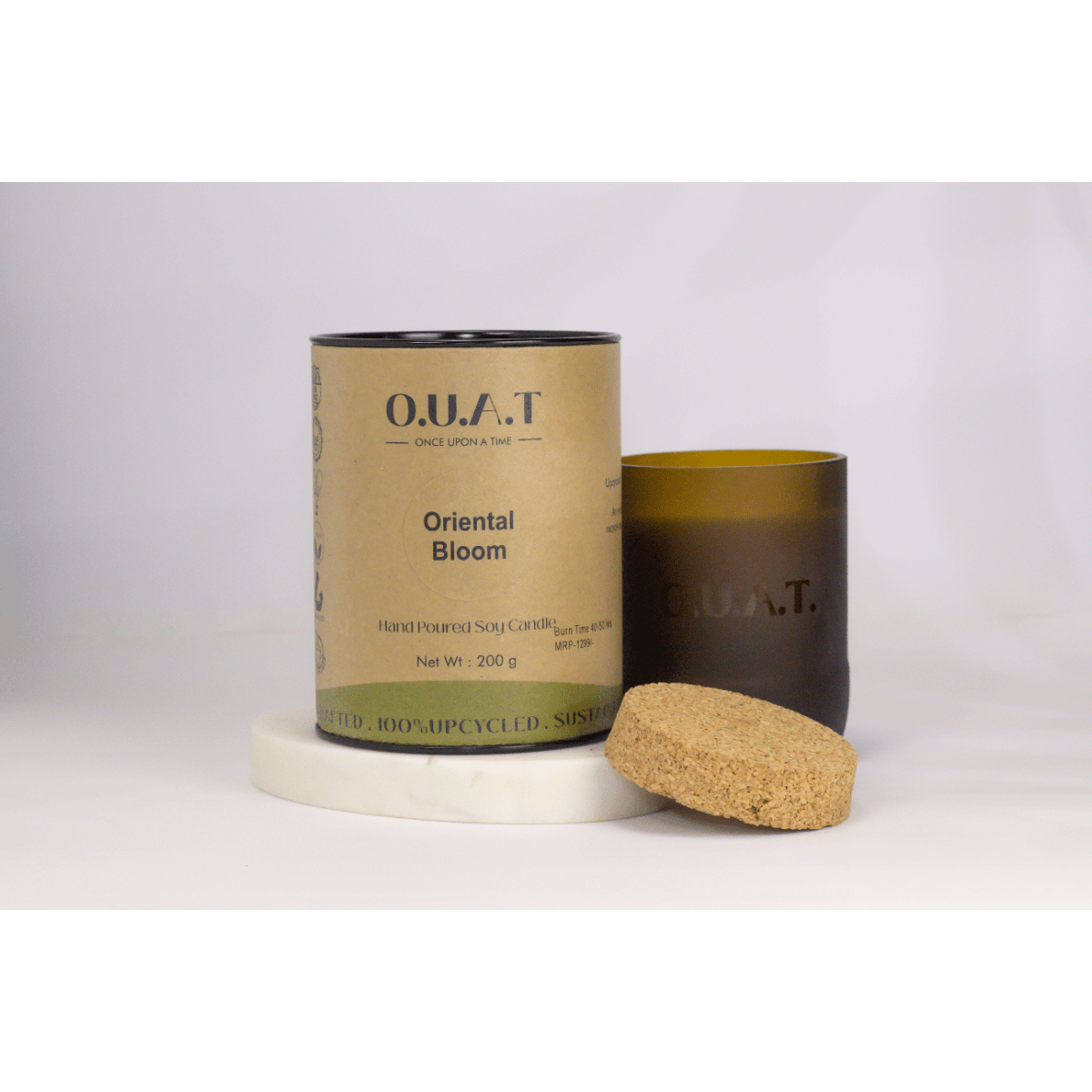 Oriental Bloom Handpoured Soy Wax Scented Candle – Candles & Fragrances on Brown Living™. SKU: OB10. Img 1.