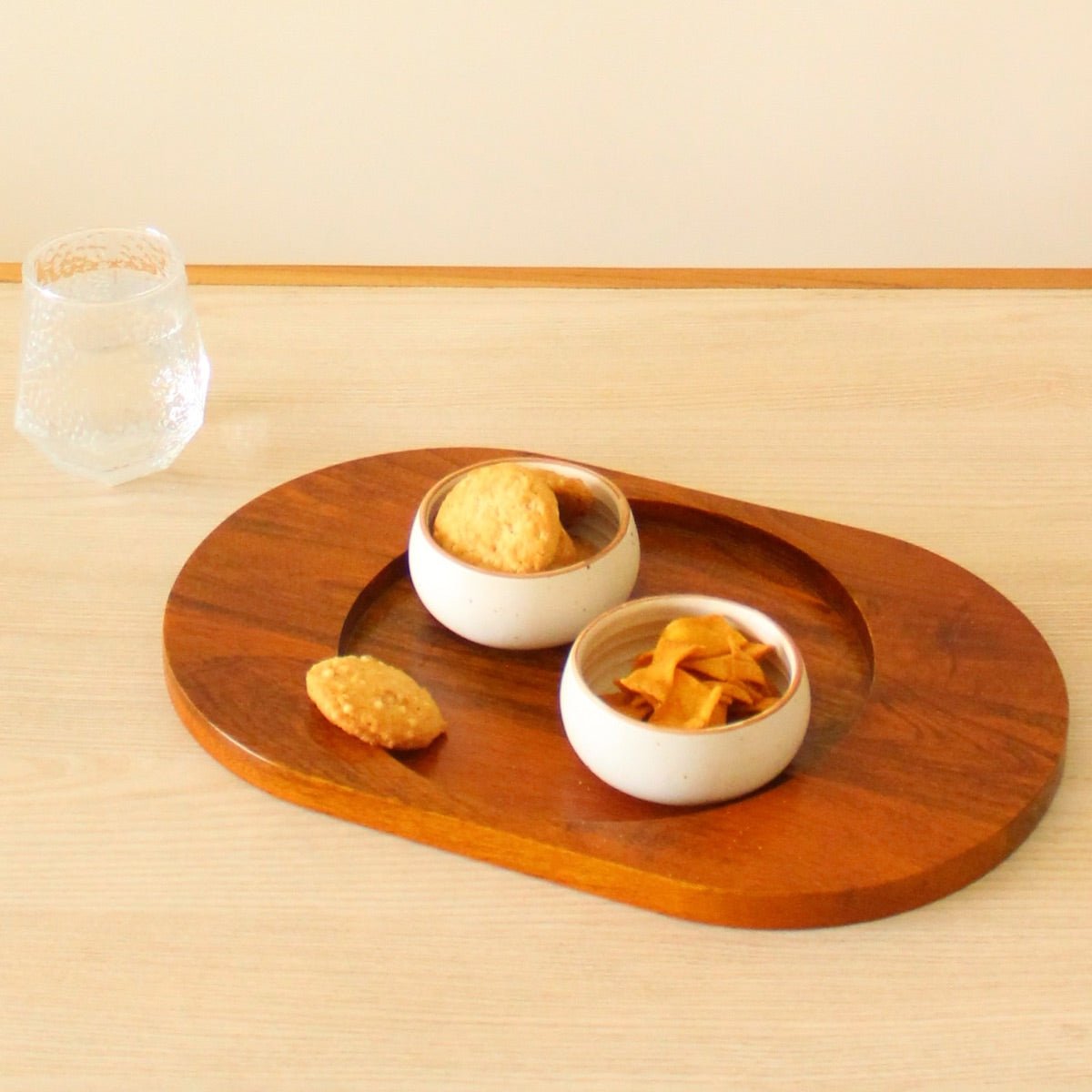 Oval - Ellipse Mango Wood Serving Platter Tray – Trays & Platters on Brown Living™. SKU: ST0103. Img 3.