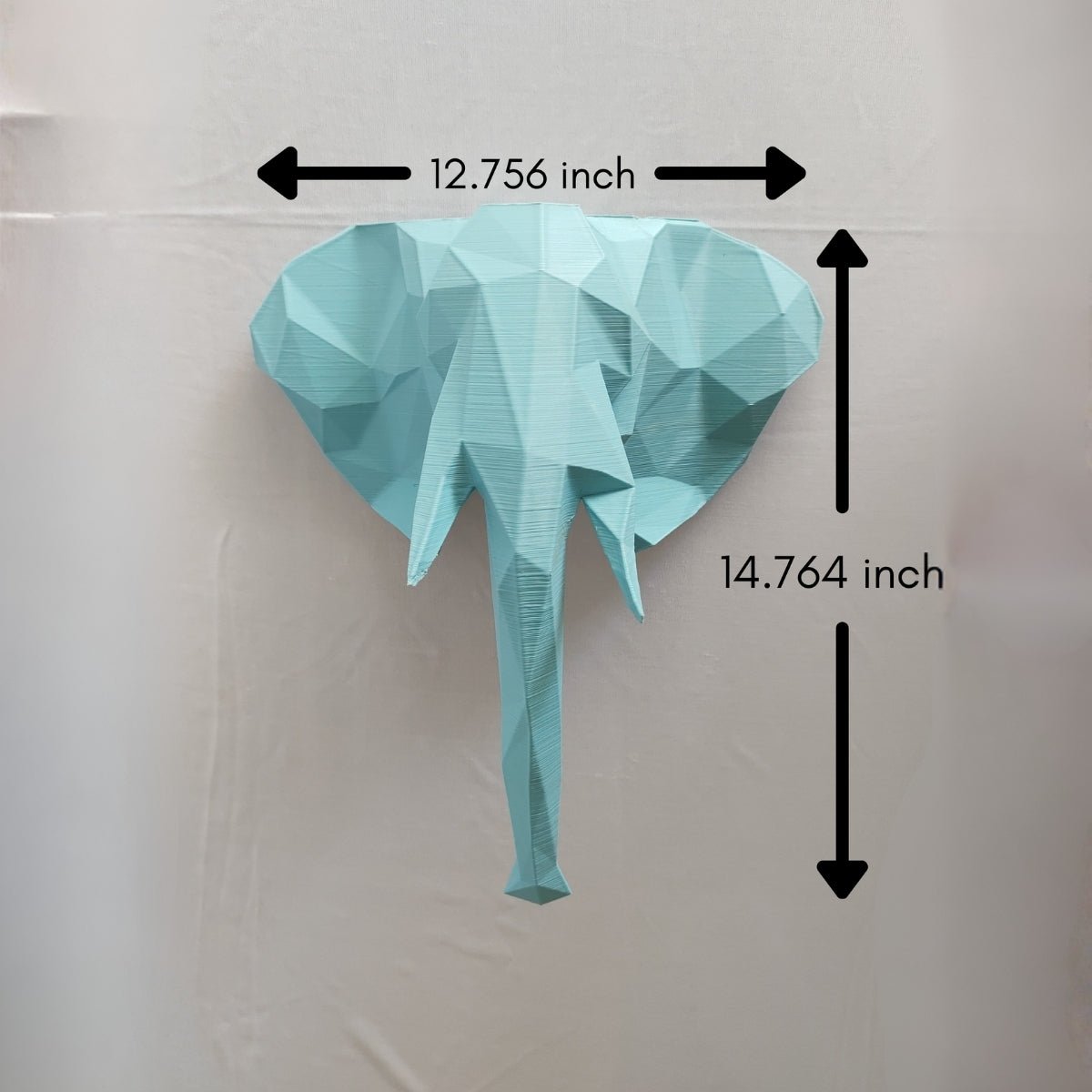 Pacific Tusker Plant - Based Baby Blue Wall Decor – Home Decor on Brown Living™. SKU: PATUEDPLBBA088. Img 4.