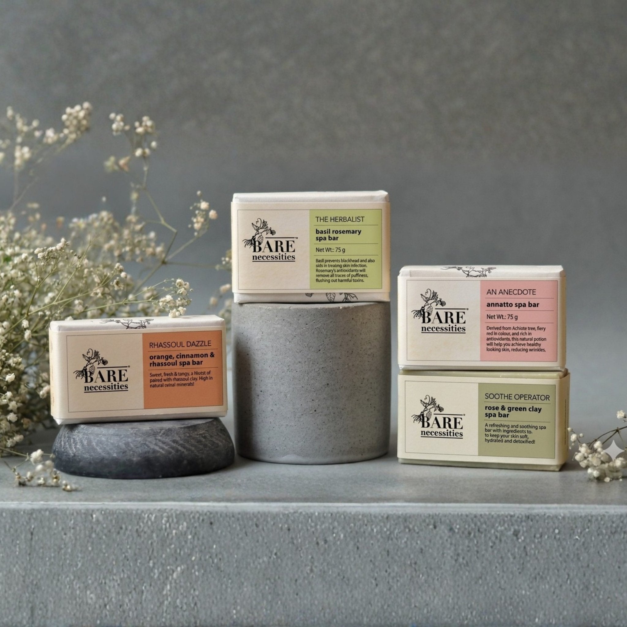 Pack of 4 Nourishing Cold Processed Bathing Soaps – Body Soap on Brown Living™. SKU: KC048-3. Img 3.