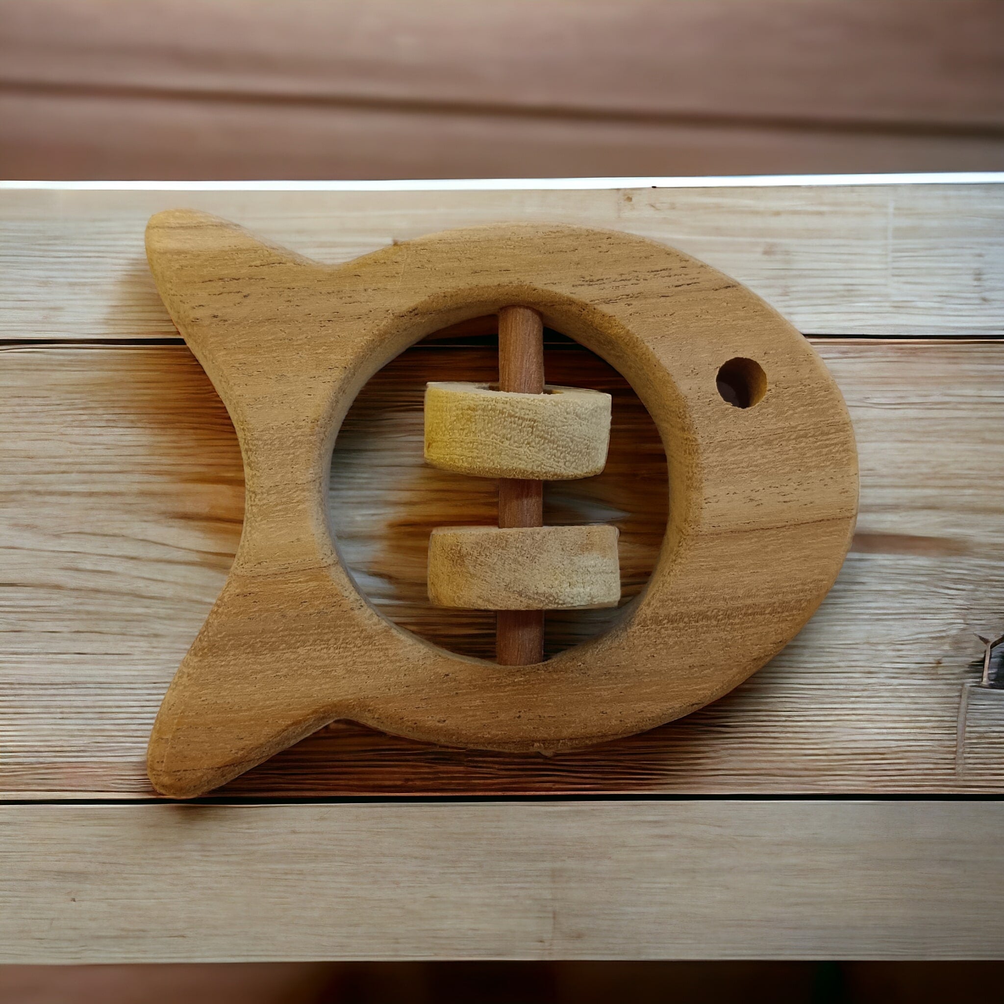 Pack Of 6 Neem Wooden Rattles – Sound Making Toys For Toddlers – Baby Rattles on Brown Living™. SKU: R_SET6. Img 8.