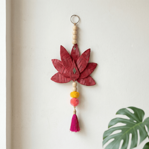 Padma Handcrafted Bamboo Hanging - Set of 2 – Home Decor on Brown Living™. SKU: HG-2385. Img 4.