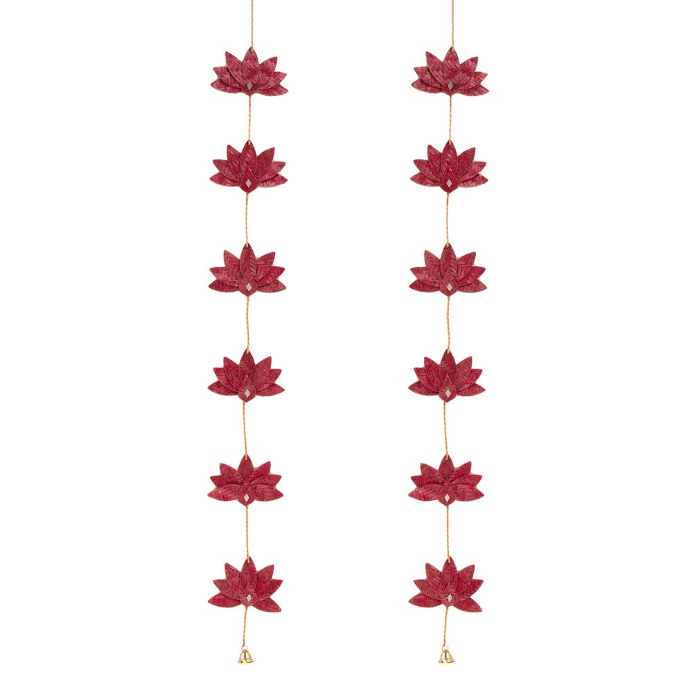Padma Handcrafted Bamboo Streamer - Set of 2 – Home Decor on Brown Living™. SKU: HG-697. Img 2.