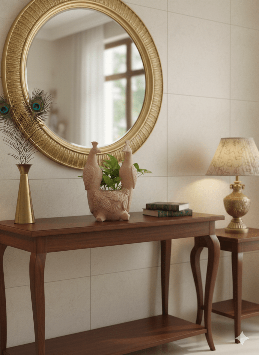 Peacock Handcrafted Bird Themed Clay Planter – Pots & Planters on Brown Living™. SKU: A0_plt_0055n. Img 6.