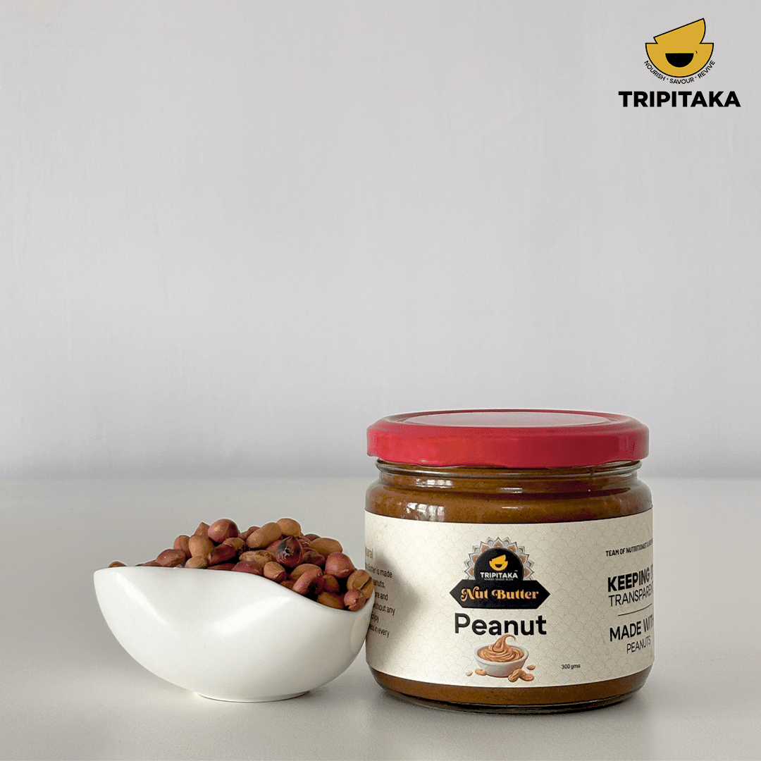 Peanut Butter | Creamy & Natural | 300gm – Jams & Spreads on Brown Living™. SKU: TP-NB-PB. Img 2.