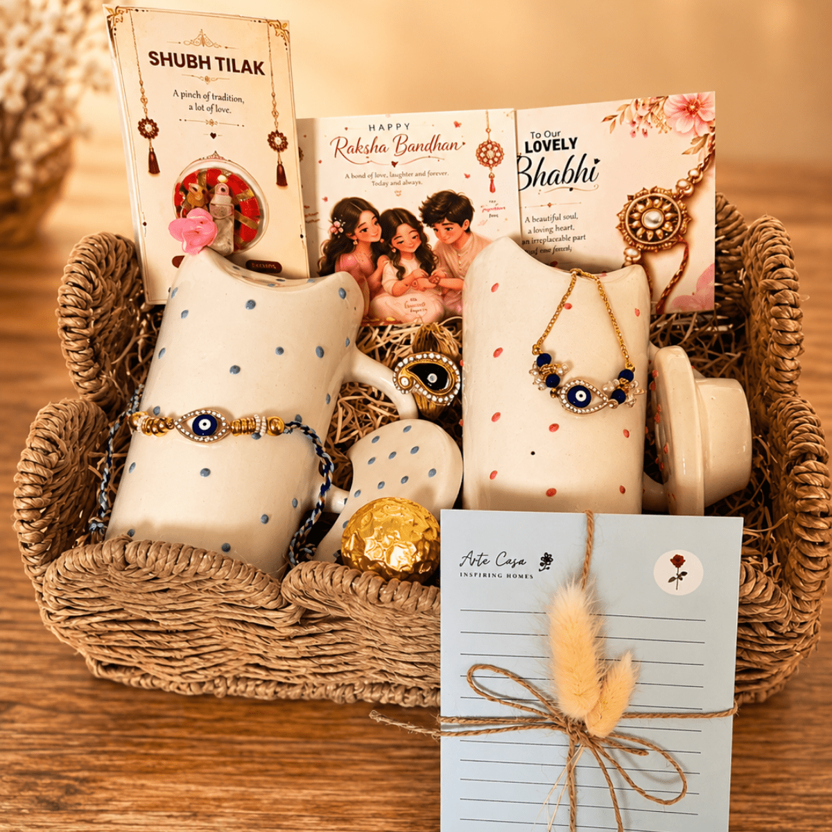 Perfect Jodi Rakhi Gift Hamper | Handcrafted Raksha Bandhan Gift Box – Gift Hampers on Brown Living™. SKU: RKH-7. Img 12.