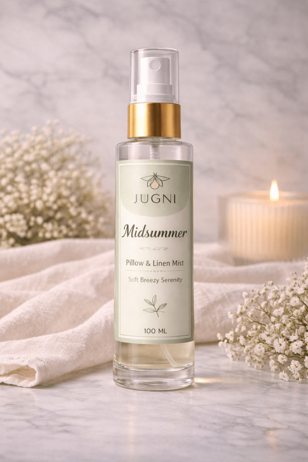 Pillow Linen Mist – Refreshing Fabric Spray for Soft Fresh Fragrance – Bed Linens on Brown Living™. SKU: PLM-MS-04. Img 4.