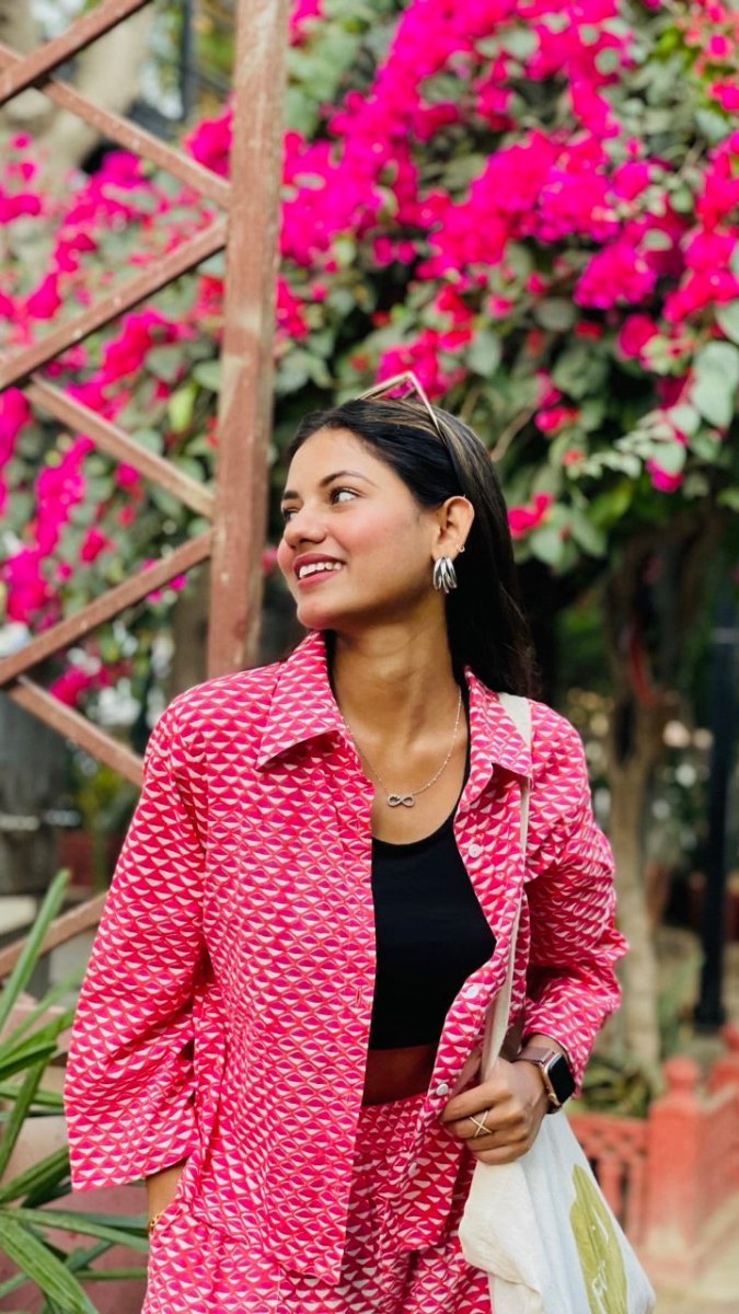 Pink Peacock Co - ord Set – Womens Co - Ord Sets by Bloc'D by JBH available on Brown Living™. S . SKU: BCSW003S. Img 2.