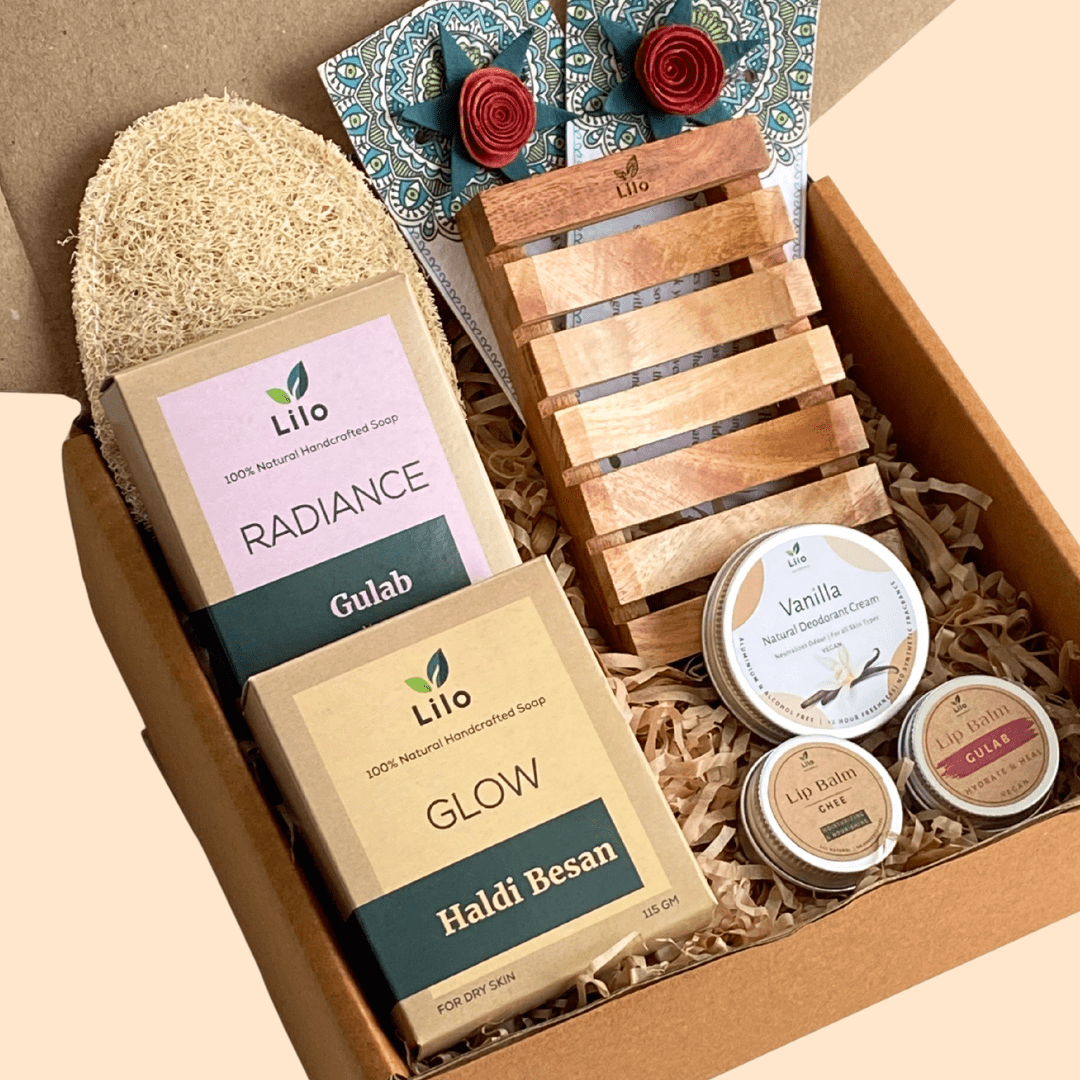 Plantable Rakhi Gift Set 3 – Gift Box by Lilo Naturals available on Brown Living™. . SKU: SKG003. Img 1.