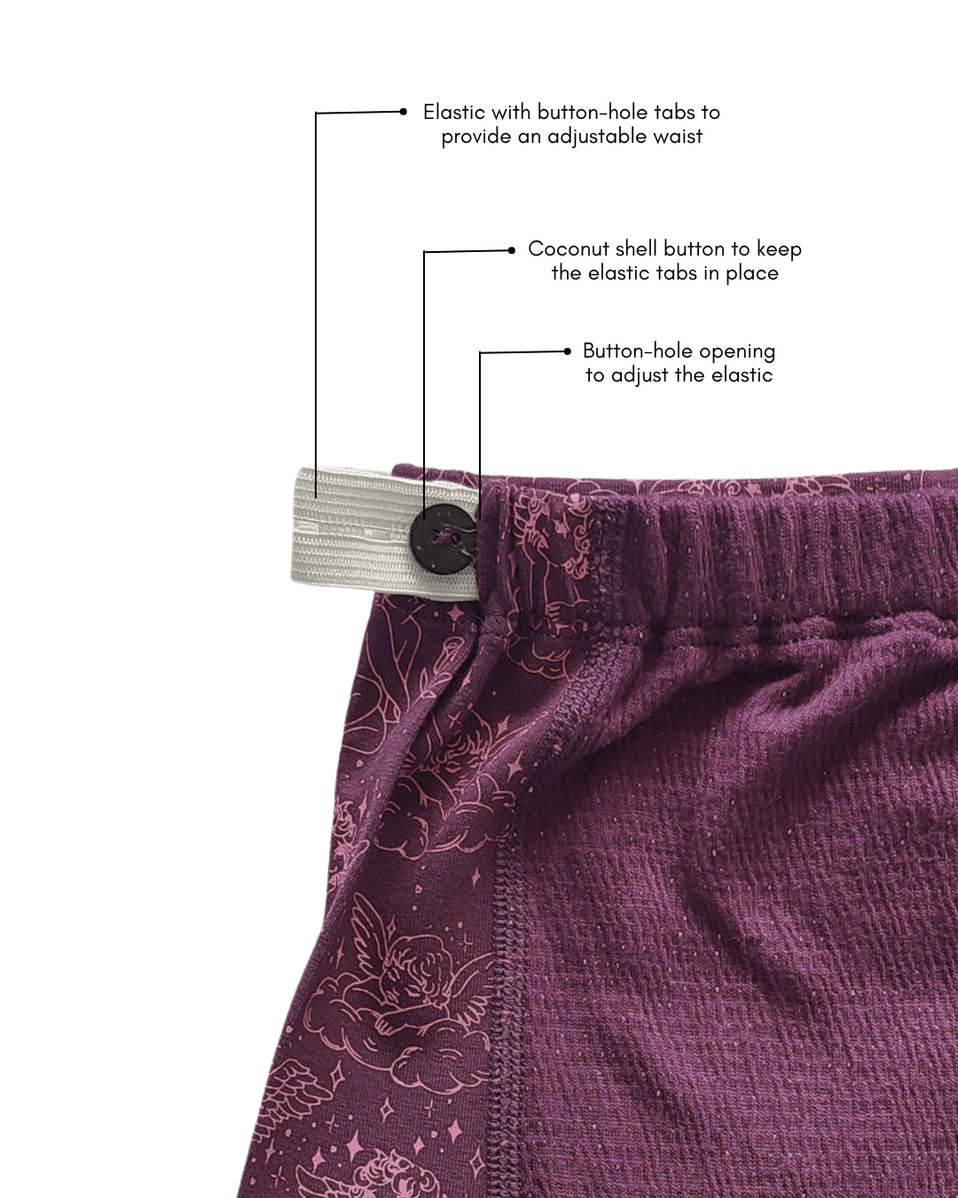 Plum Cherub Organic Cotton Maternity Nursing Set – Womens Maternity Wear on Brown Living™. SKU: SETPLUM_CHERUB008-005-S. Img 4.