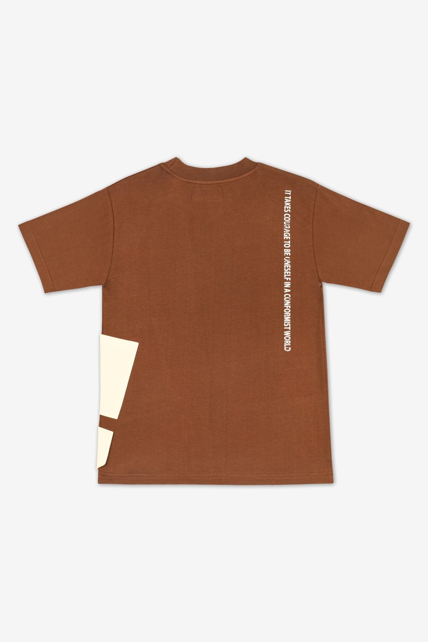 Pocket Unisex Oversized T-Shirt – Relaxed Fit Casual Everyday Wear – Womens T-Shirt on Brown Living™. SKU: NBTW-36. Img 12.