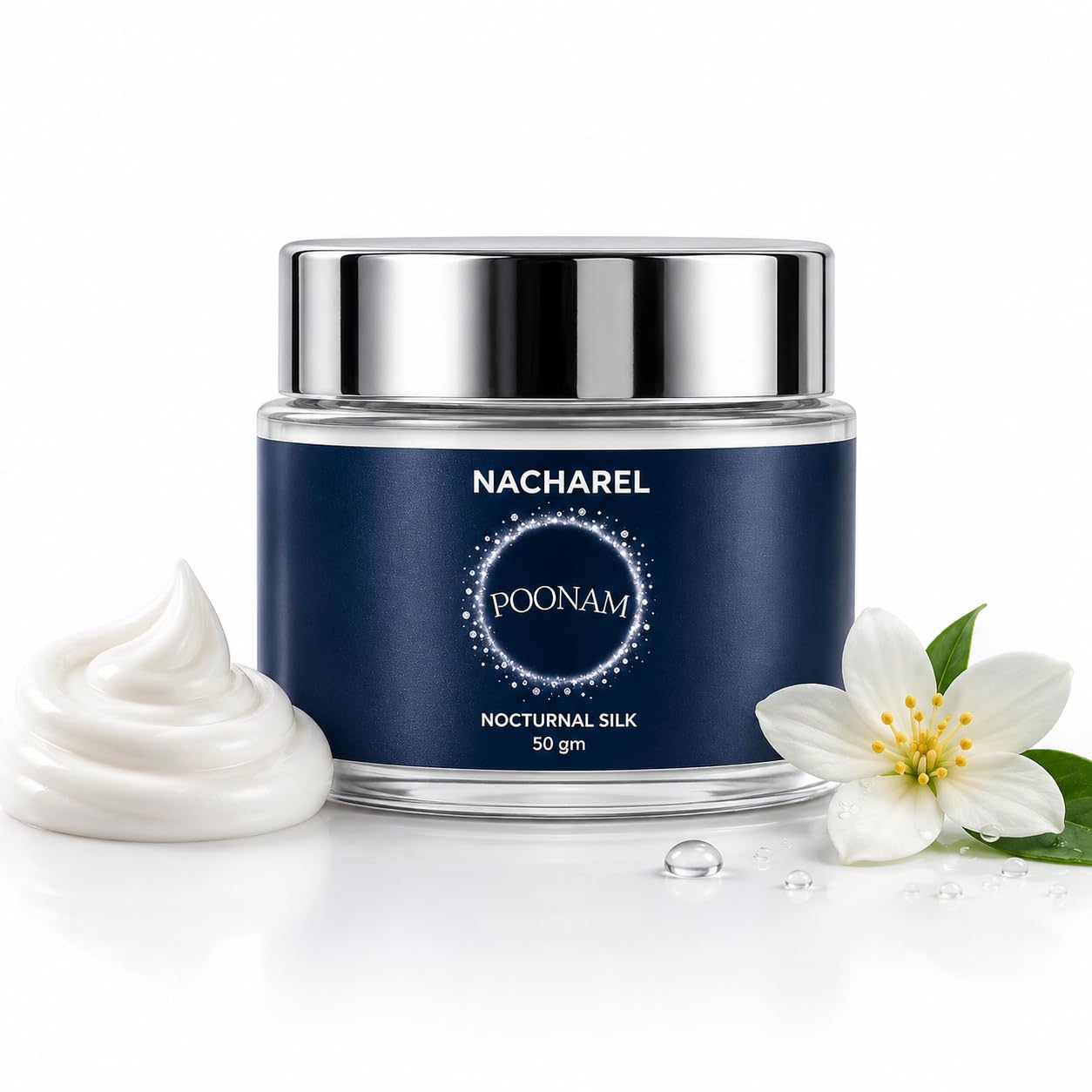 Poonam Night Cream – Overnight Nourishing & Repair Face Cream – Face Cream on Brown Living™. SKU: NCH030. Img 3.