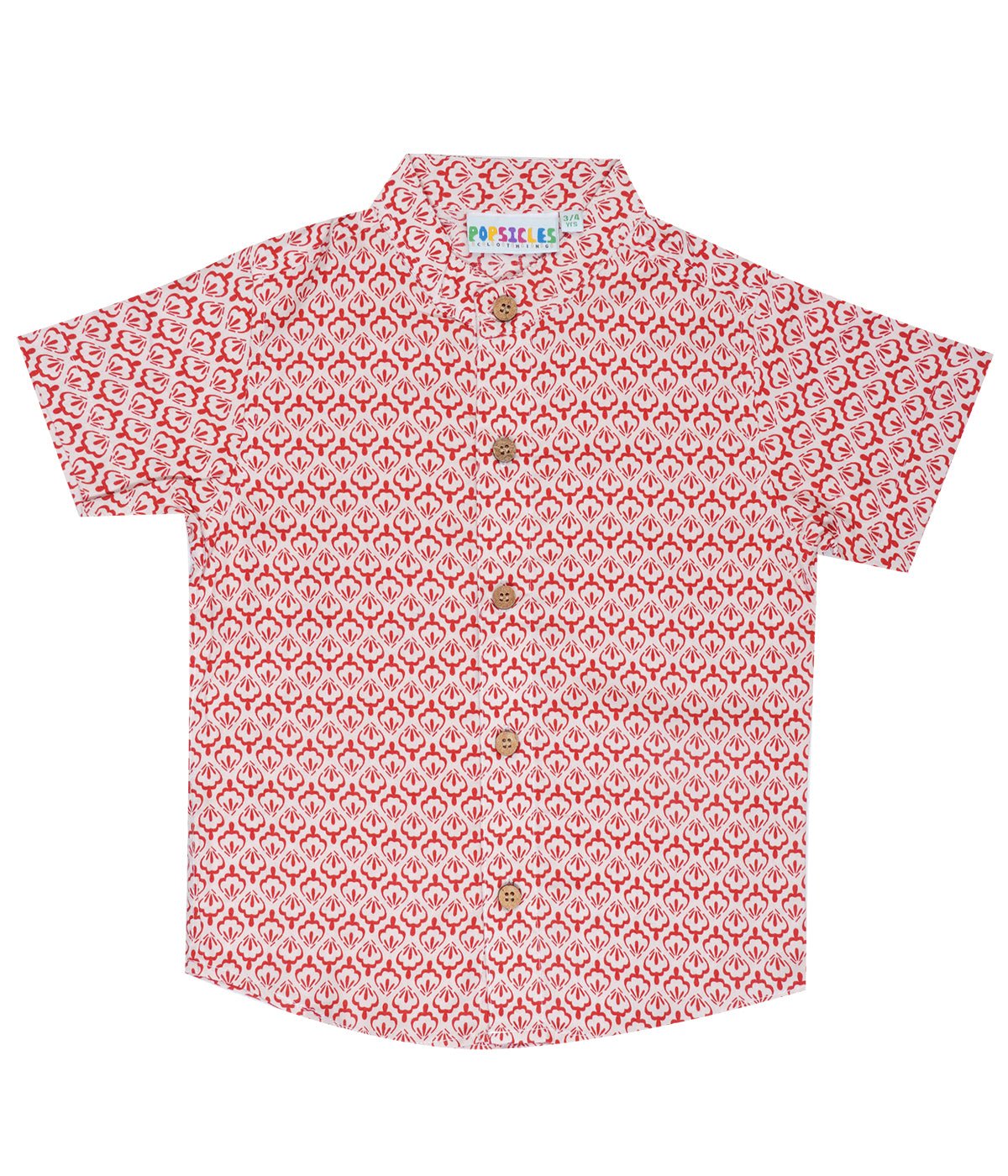 Popsicle Pink Shirt for Boys– Comfortable Casual Wear for Everyday – Kids Shirts on Brown Living™. SKU: PB233_1. Img 1.